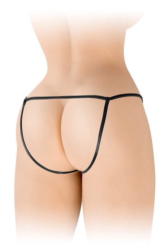 Culotte ouverte jockstrap aspect wetlook Angela TU - Fashion Secret