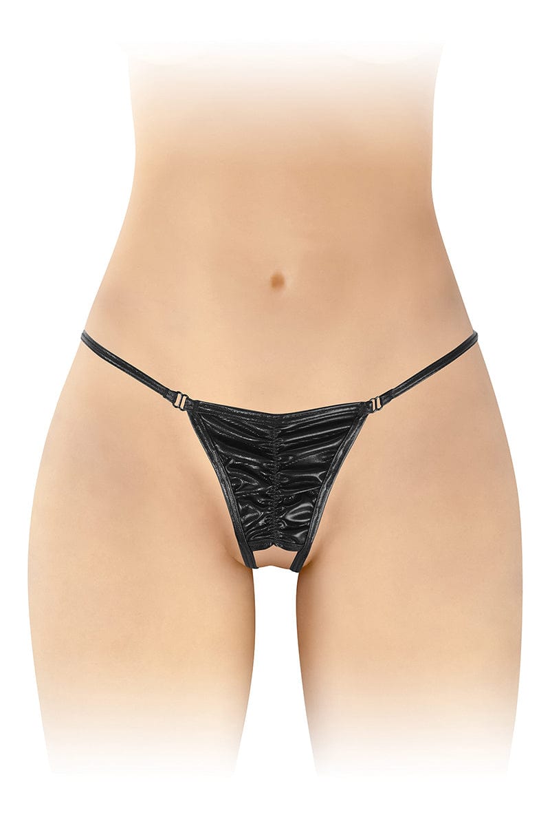 Culotte ouverte jockstrap aspect wetlook Angela TU - Fashion Secret