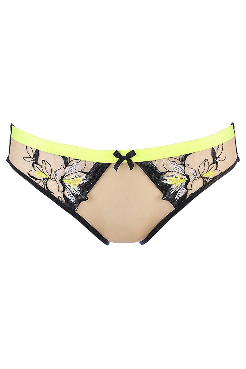 Culotte sexy chair et fluo V-10153 Passion Wave - Axami