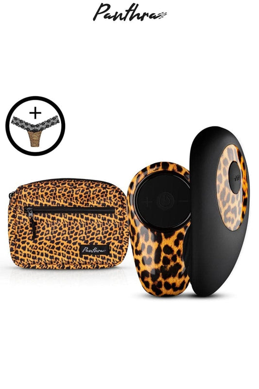 Culotte vibrante télécommande sans fil panthère Tania 9cm - Panthra