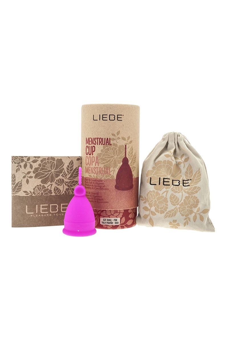 Cup menstruelle en silicone médical rose petite taille 15cm insérable - Liebe