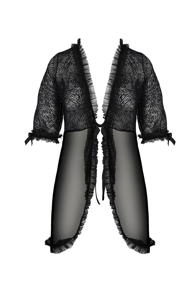 Deshabillé d’intérieur sensuel decolleté sexy Selaginella - Passion ECO Collection