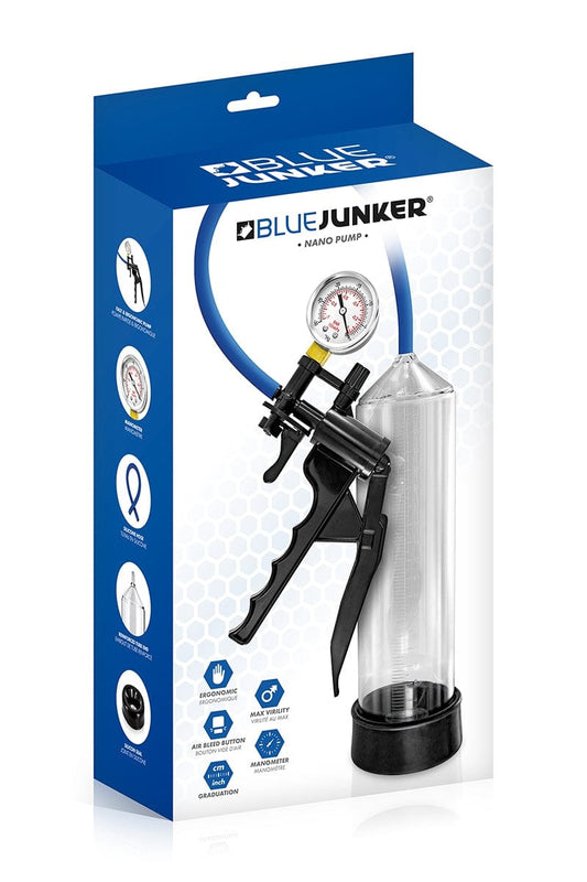 Développeur de pénis sous vide rapide avec manomètre - Blue Junker