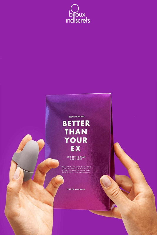 Doigt chinois vibrant pour clitoris "Meilleur que ton ex" - Bijoux Indiscrets