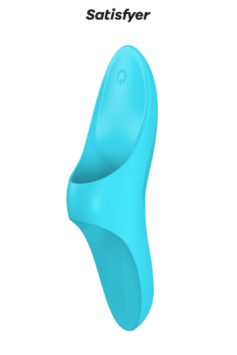 Doigt vibrant en silicone stimulation féminine Teaser bleu - Satisfyer