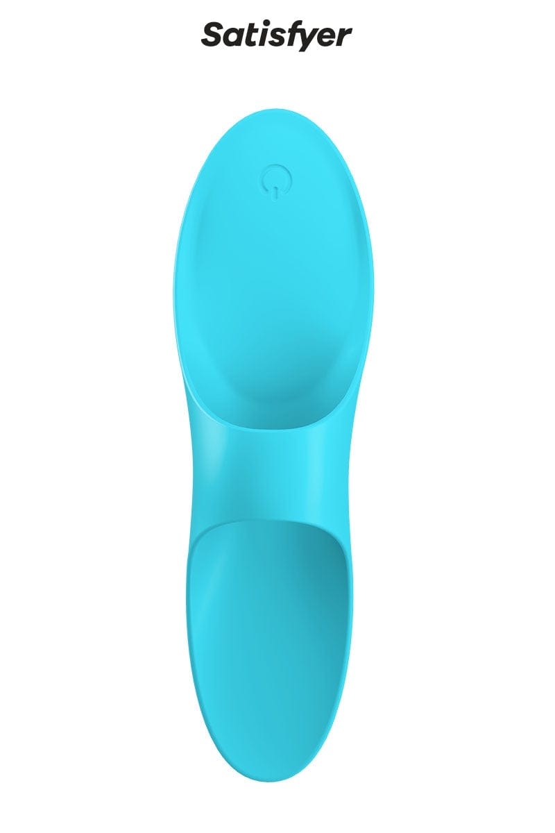 Doigt vibrant en silicone stimulation féminine Teaser bleu - Satisfyer