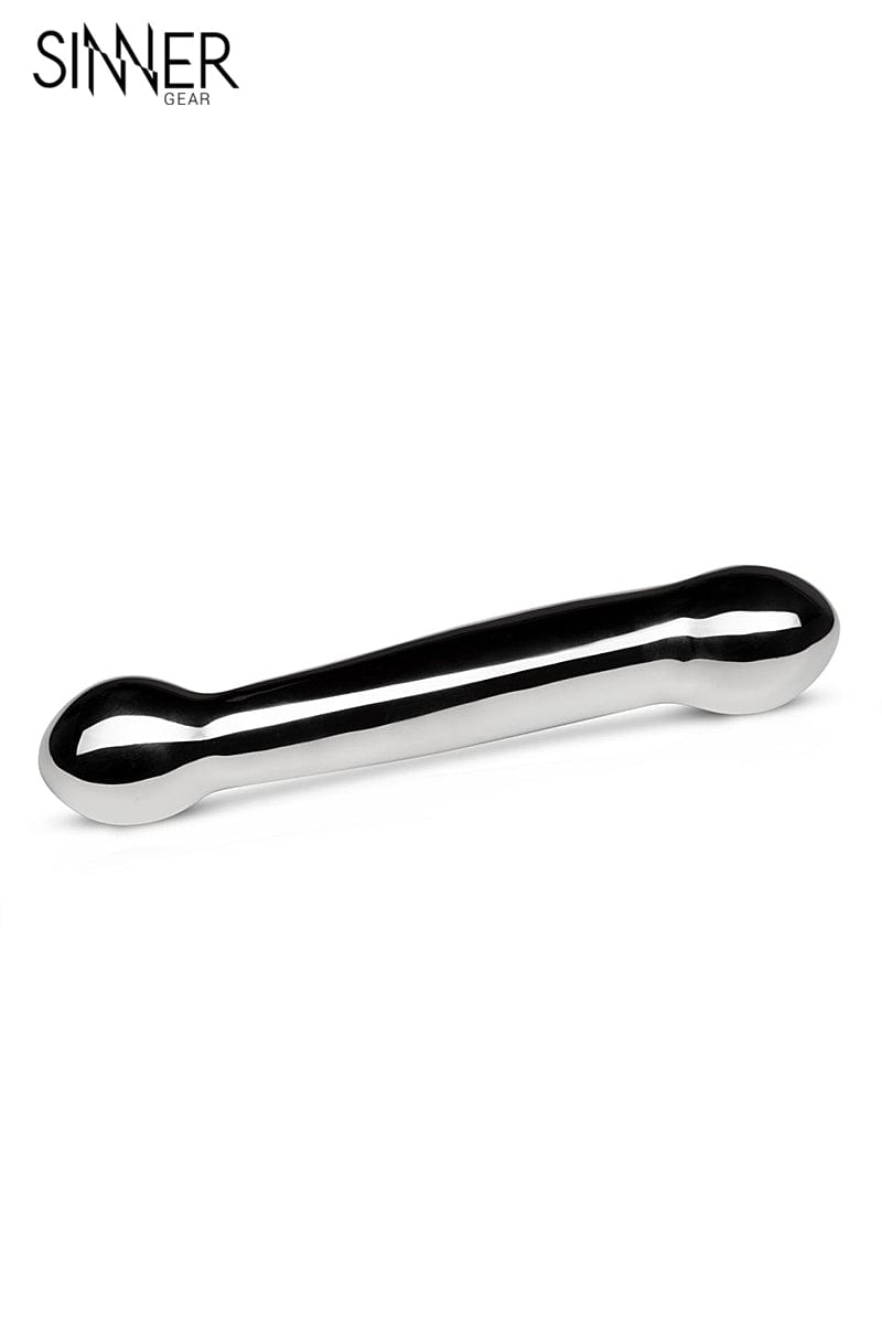 Double dong de luxe en métal lisse Elegant Dildo 17,5cm - Sinner Gear