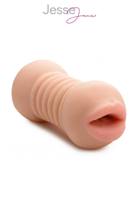 Double masturbateur bouche et anus moulé super réaliste 13,5cm - Jesse Jane