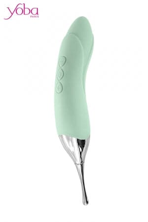 Double stimulateur 2 en 1 stimulation vagin et clitoris Accuracy vert - Yoba