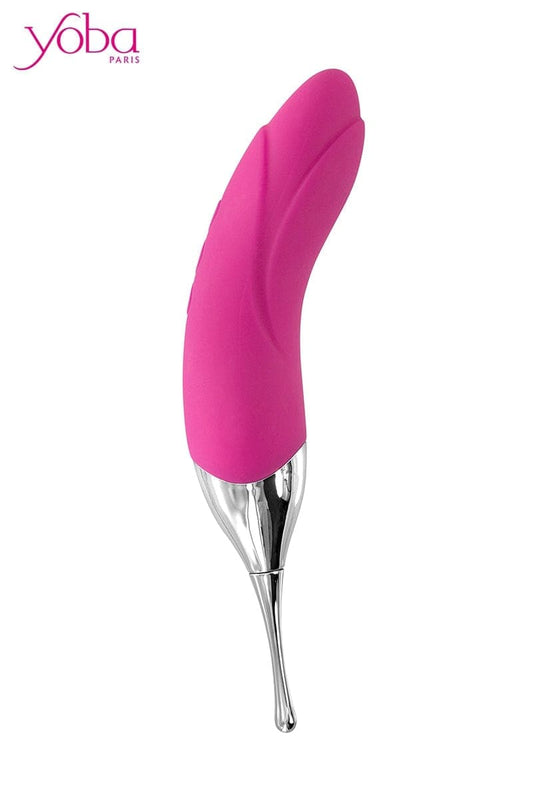 Double stimulateur 2 en 1 vagin clitoris 5 vitesses Accuracy fuchsia - Yoba