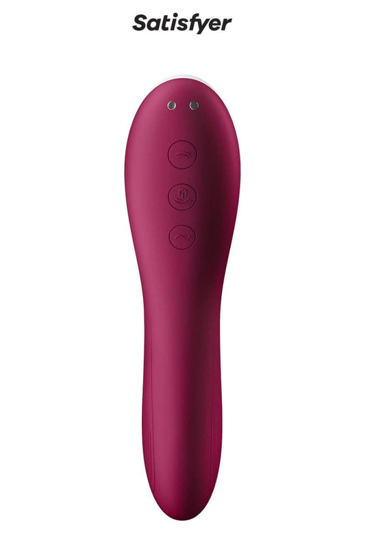 Double stimulateur à air pulsé point G féminin Dual Crush - Satisfyer