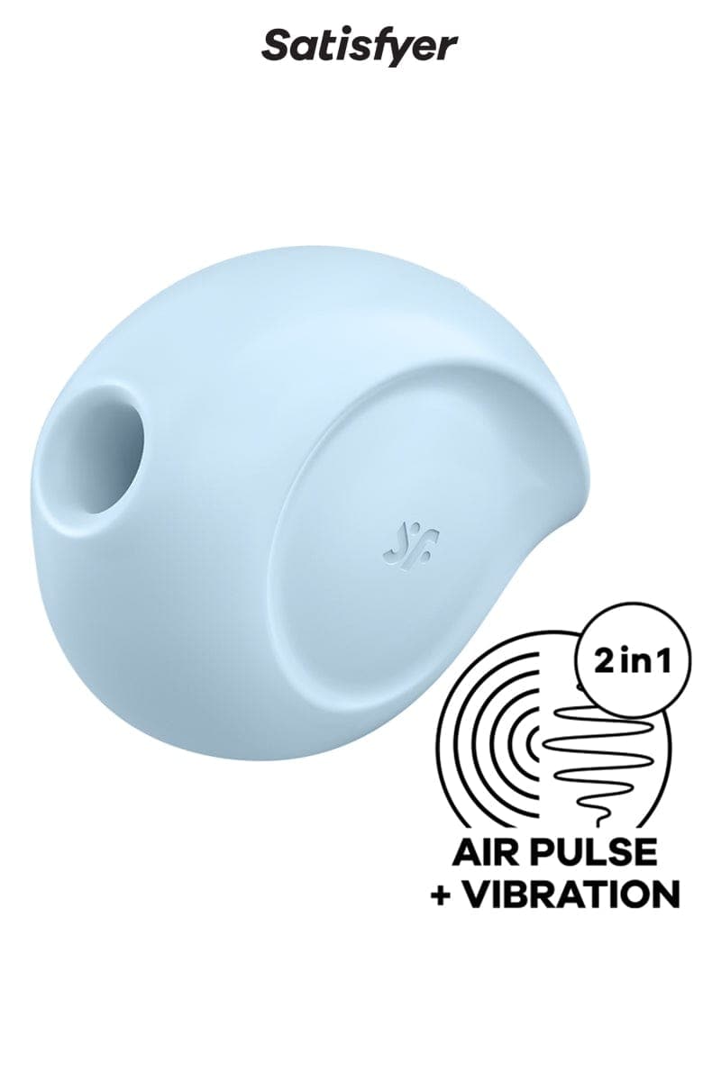 Double stimulateur clitoridien en silicone Sugar Rush bleu - Satisfyer