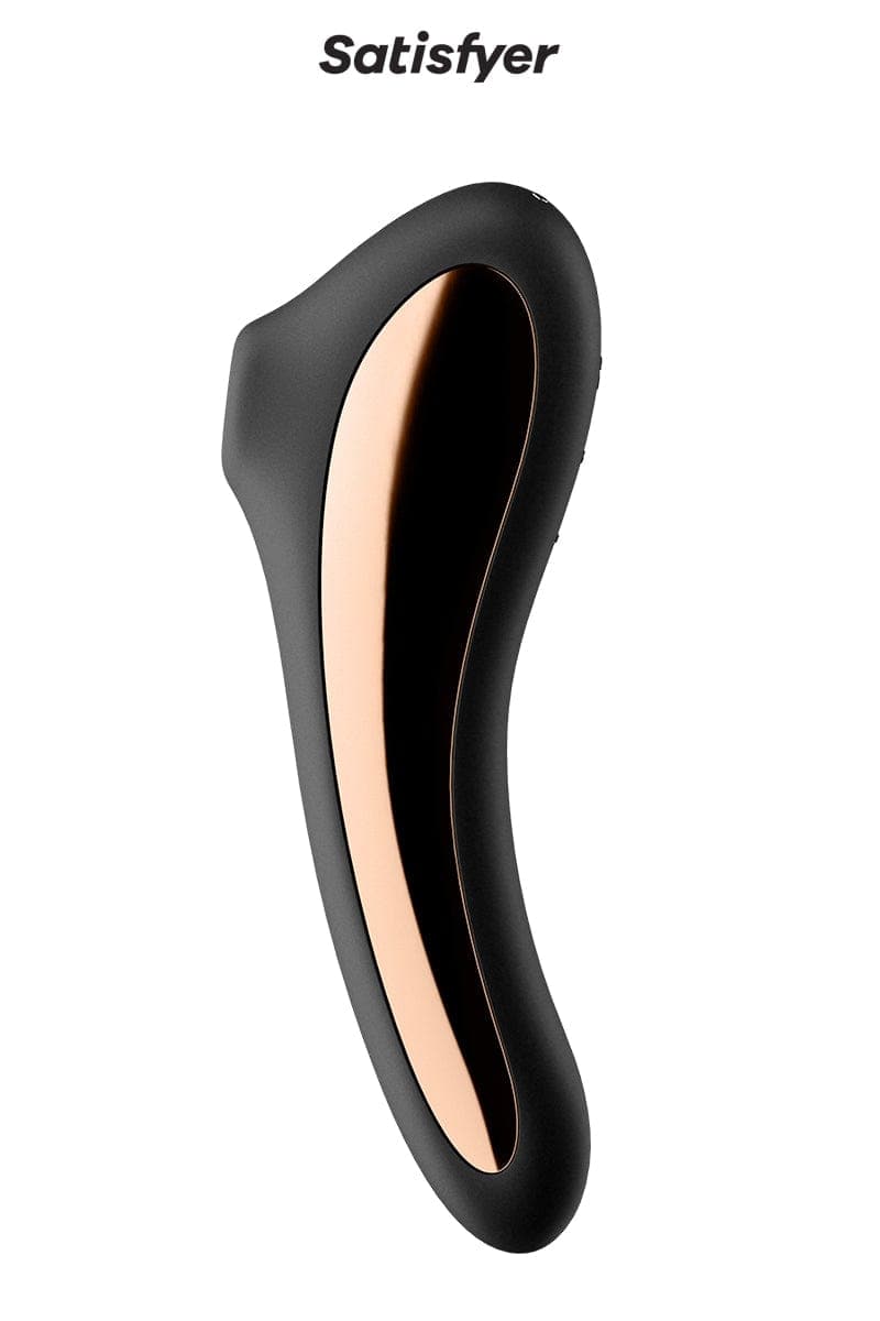 Double stimulateur clitoridien et point G Dual Kiss noir 19cm - Satisfyer