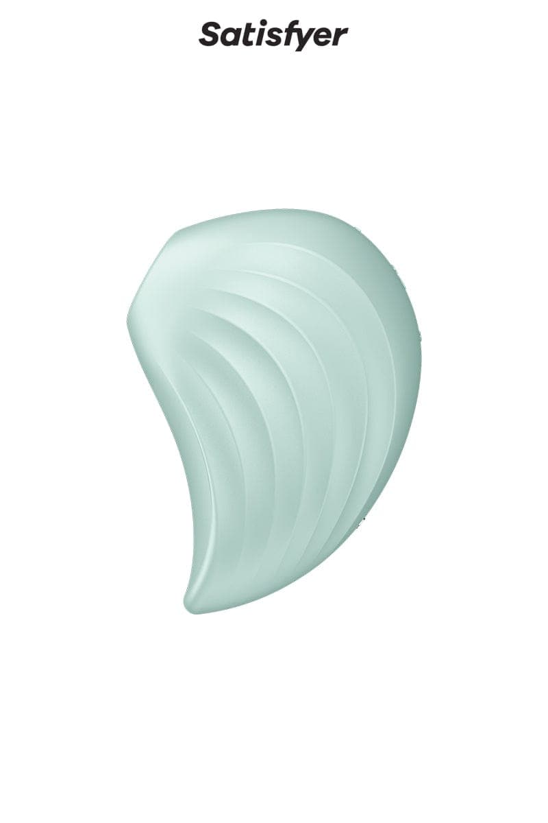 Double stimulateur clitoris rechargeable et étanche Pearl Diver menthe - Satisfyer