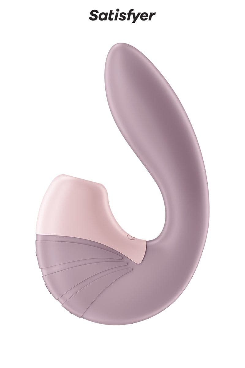 Double stimulateur doux féminin Supernova rose 16,9 x 9,2cm - Satisfyer
