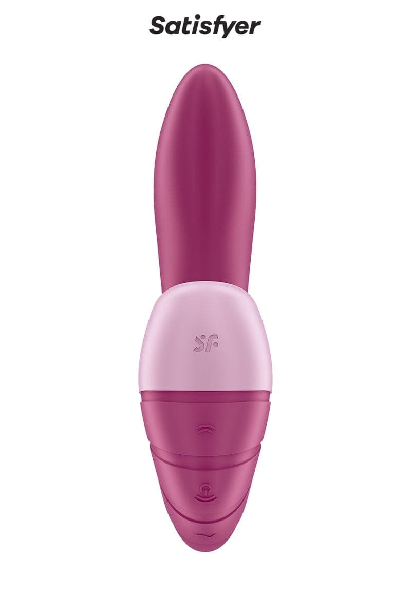 Double stimulateur en silicone flexible Supernova bordeaux - Satisfyer