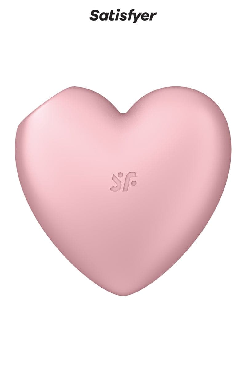 Double stimulateur féminin rose coeur Cutie Heart 12 modes de vibration - Satisfyer