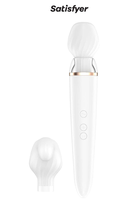 Double stimulateur polyvalent XXL rechargeable et étanche Wand-er - Satisfyer
