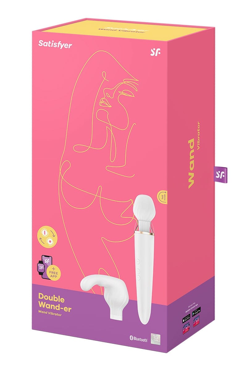 Double stimulateur polyvalent XXL rechargeable et étanche Wand-er - Satisfyer