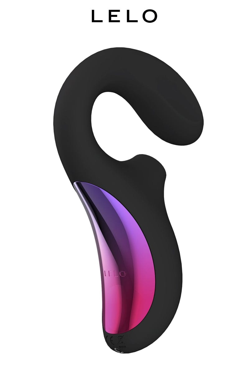 Double stimulateur sonique clitoris et point G Enigma noir 14cm - Lelo