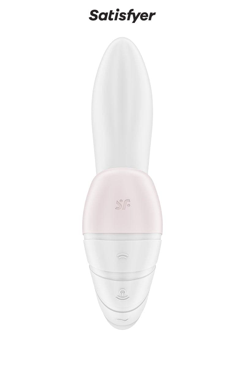 Double stimulateur vaginal + clitoridien Supernova blanc 16.9cm - Satisfyer