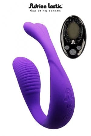Double vibromasseur main libre Mini Romeo II + télécommande - Adrien Lastic
