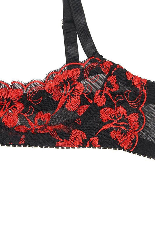 Ensemble ouvert sexy 2 pièces seins nus et string fendu - Paris Hollywood