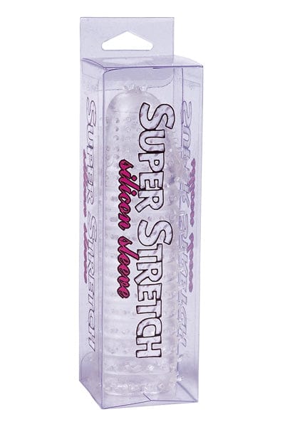 Gaine à pénis stimulante en silicone extensible transparent - Seven Création