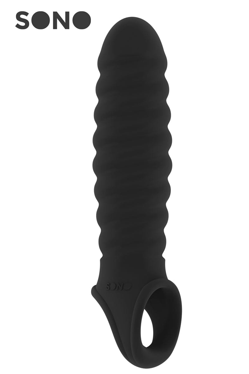 Gaine agrandissement +2,5cm taille de pénis annelée extensible 32 - Sono