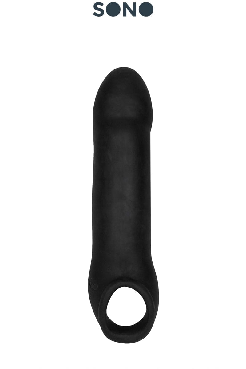 Gaine d'extension de pénis noire 26,1 cm avec cock ball - SONO