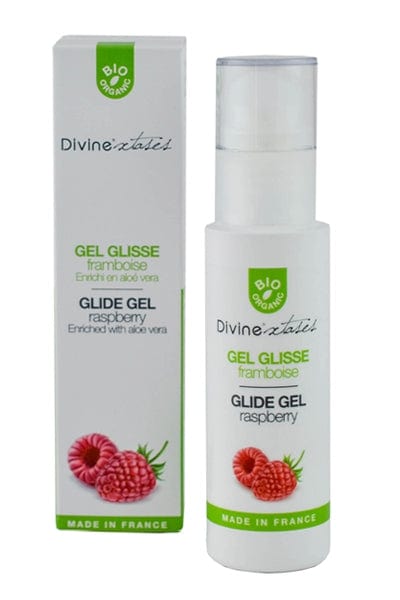 Gel lubrifiant pour rapport sexuel bio framboise 100 ml - Divinextases