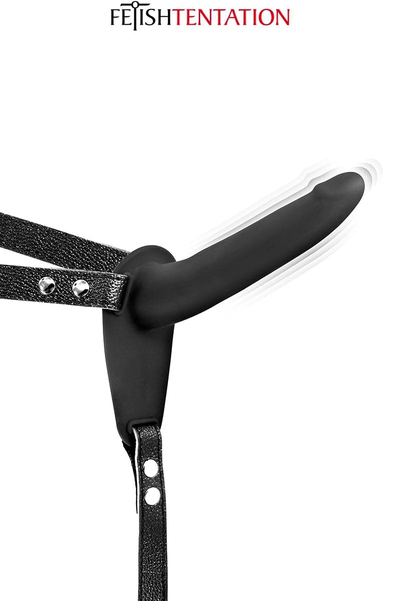 Godceinture en silicone réglable 10 modes vibrant 15,5cm - Fetish Tentation
