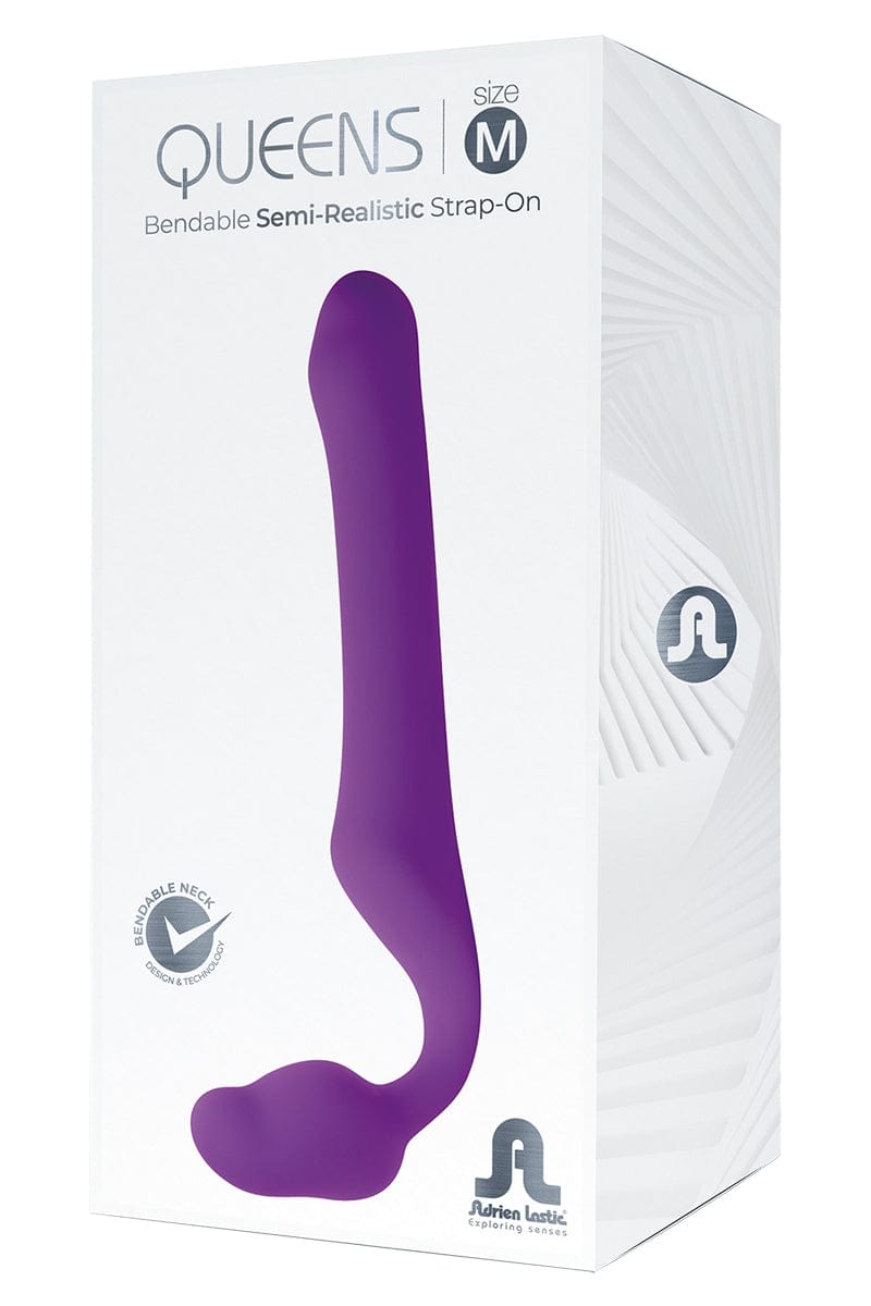 Gode ceinture anatomique Taille M Queens 31,8 x 4,1 cm - Adrien lastic