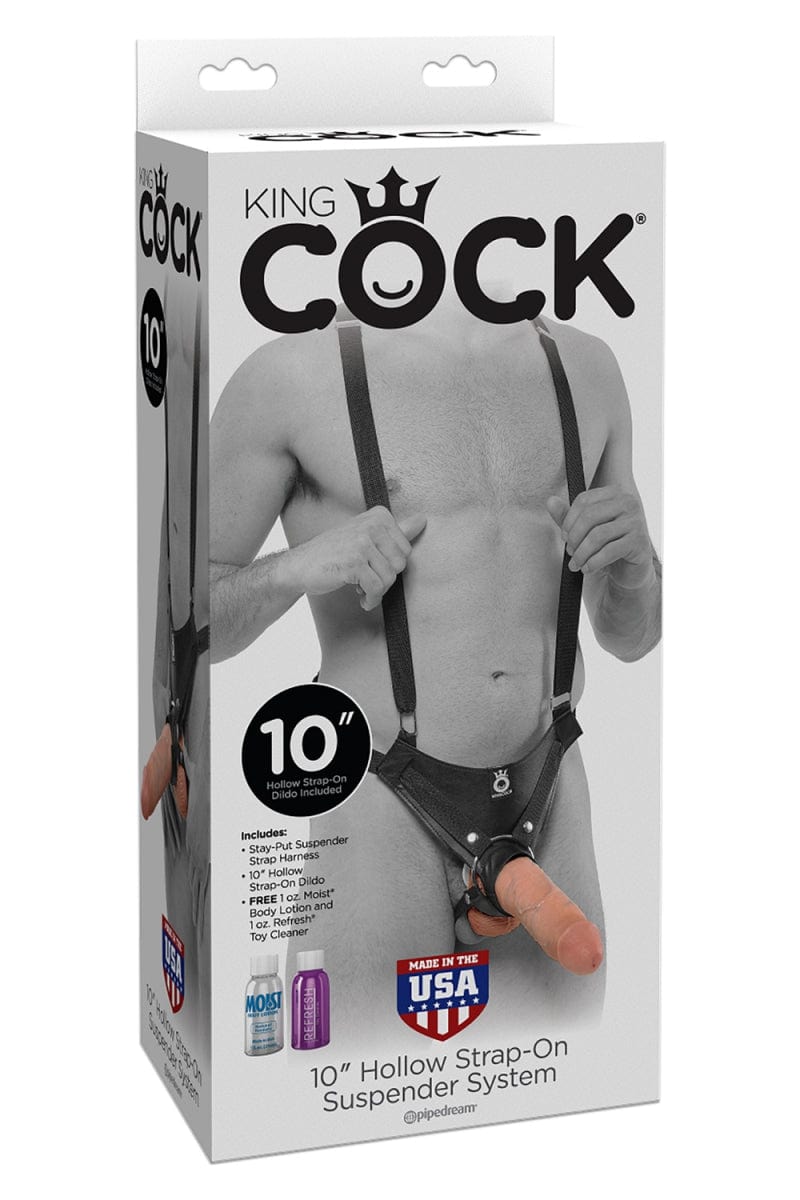 Gode ceinture creux pour extension pénis homme 25 cm chair - Pipedream