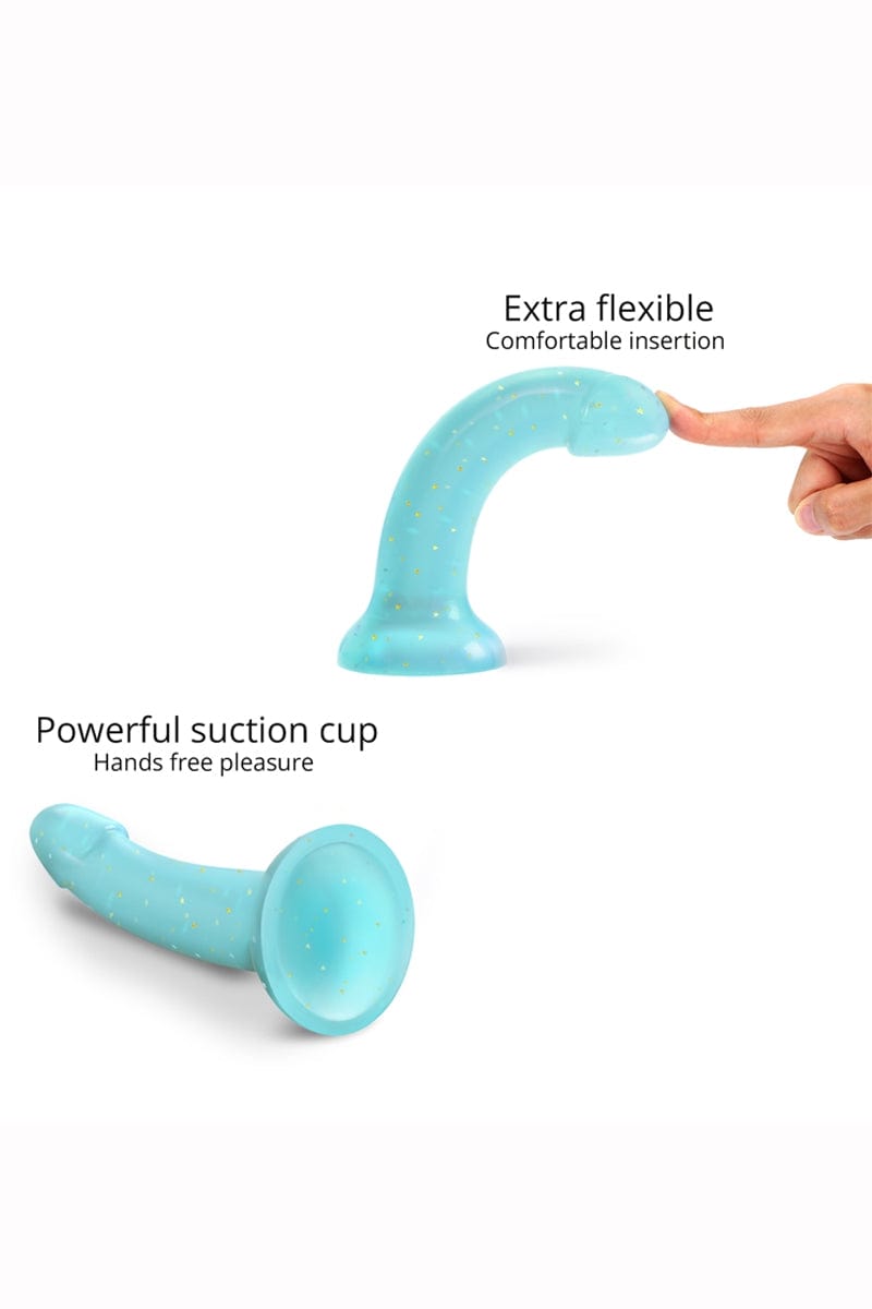 Gode en silicone liquide bleu étoilé Dildolls Nightfall - Love to Love