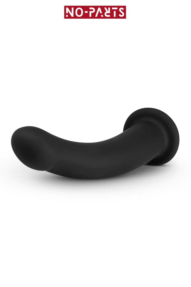 Gode en silicone lisse avec ventouse noir Parker 19,5 x 3,8cm - No-Parts