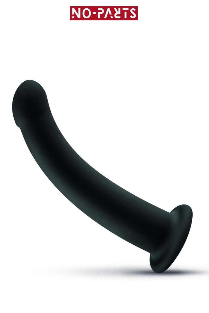 Gode en silicone lisse avec ventouse noir Parker 19,5 x 3,8cm - No-Parts