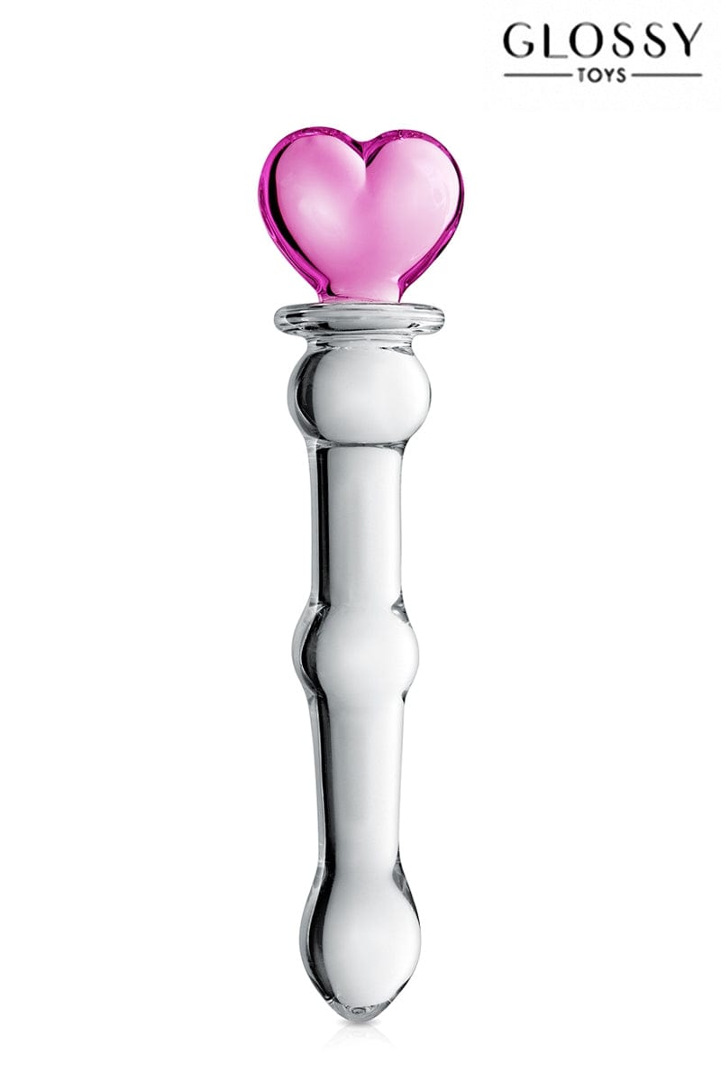 Gode en verre Glossy de luxe 21,2 x 5 cm n°21 froid ou chaud - Glossy Toys