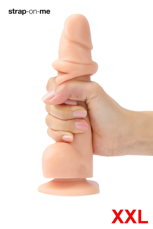 Gode peau glissante double densité Sliding Skin XXL 15.8cm - Strap On Me