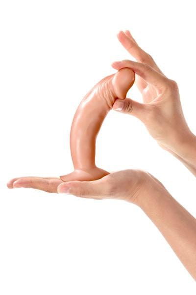 Gode réaliste avec ventouse puissante flexible 16 cm - Real Zack