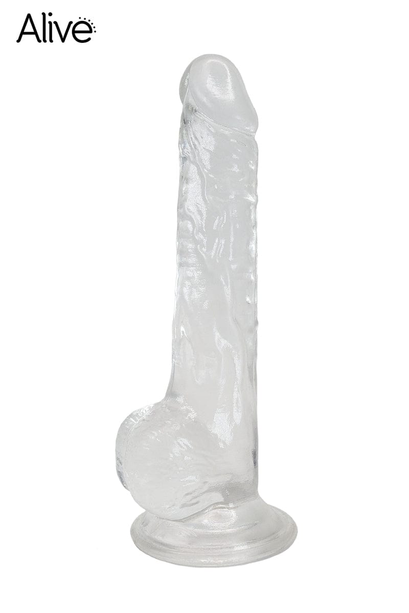 Gode souple avec ventouse en jelly extra glissante Lusty 18cm - Alive
