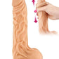 Gode ultra-réaliste va-et-vient 24cm flexible avec testicules Real Max - Real Body