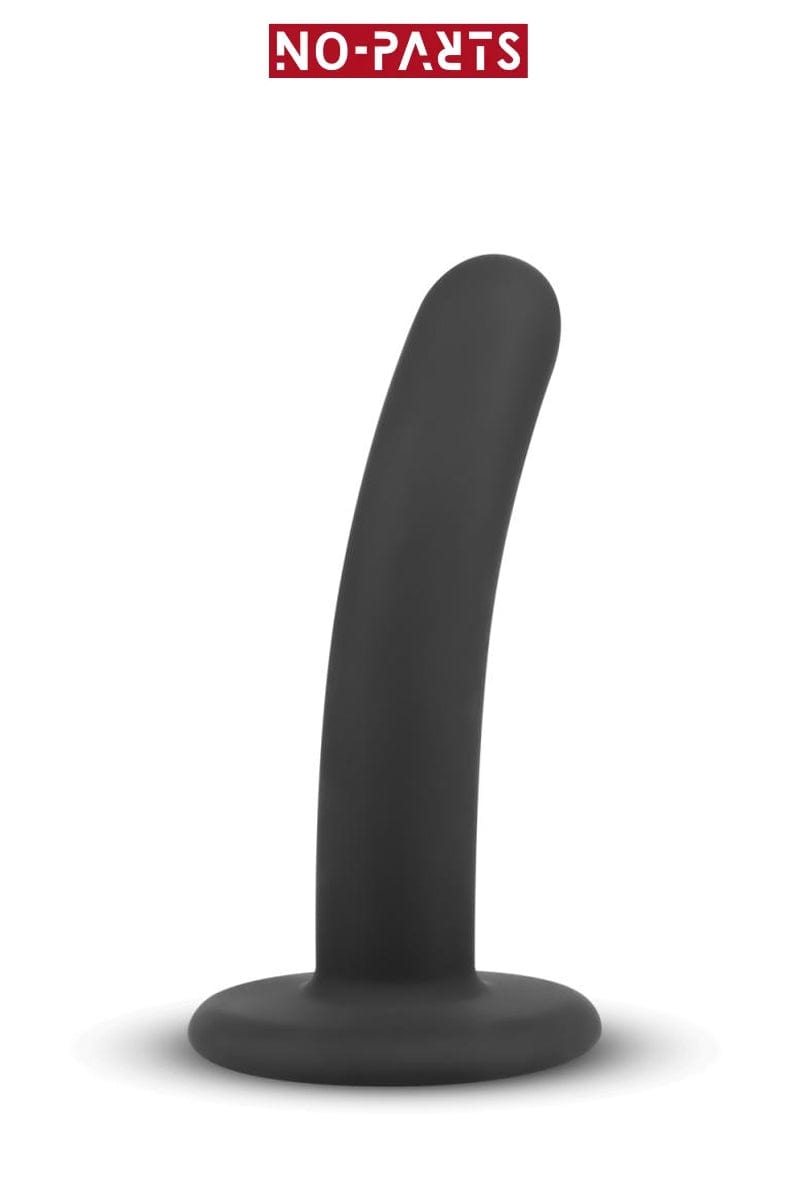 Gode ventouse incurvé en silicone noir Logan 13,5 cm idéal pour débutant - No-Parts