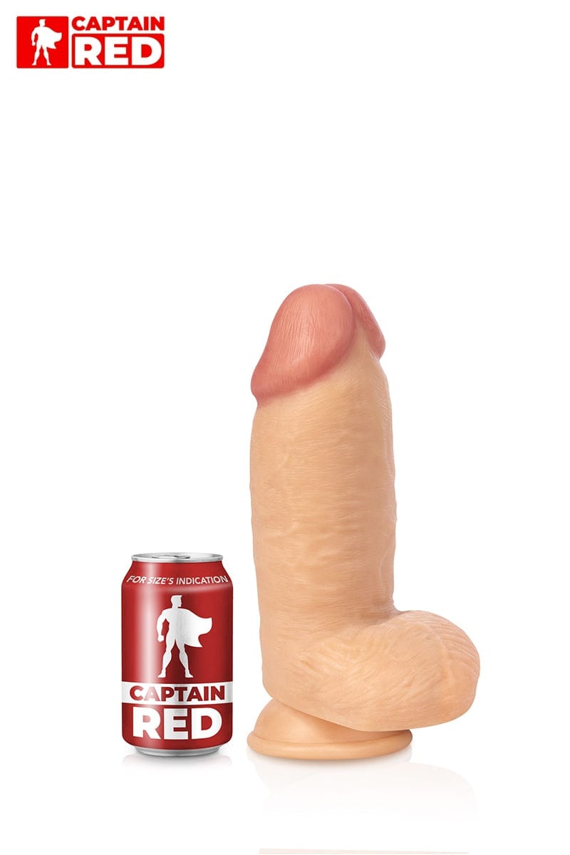 Gode XXL réaliste avec ventouse puissante Colossus 26cm - Captain Red