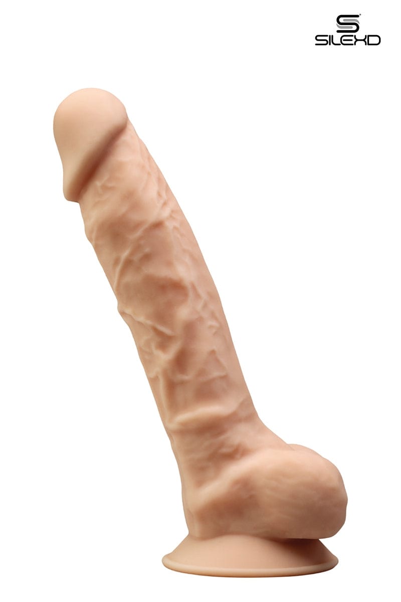 Godemiché en silicone premium réaliste double densité chair 20 cm - SilexD