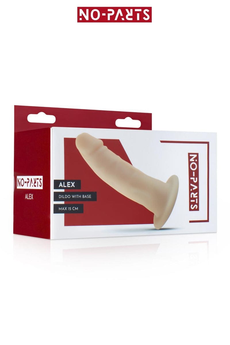 Godemiché réaliste avec veine en silicone Alex 15 cm compatible avec harnais - No-Parts