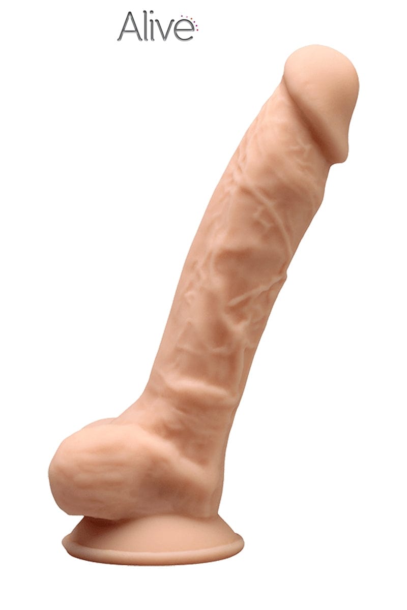 Godemiché très réaliste ventousé double densité Adam S 17,8cm - Alive