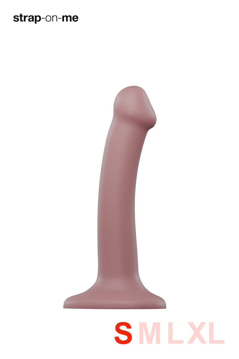 Godemichet en silicone doux mono-densité rose taille S 17cm - Strap On Me