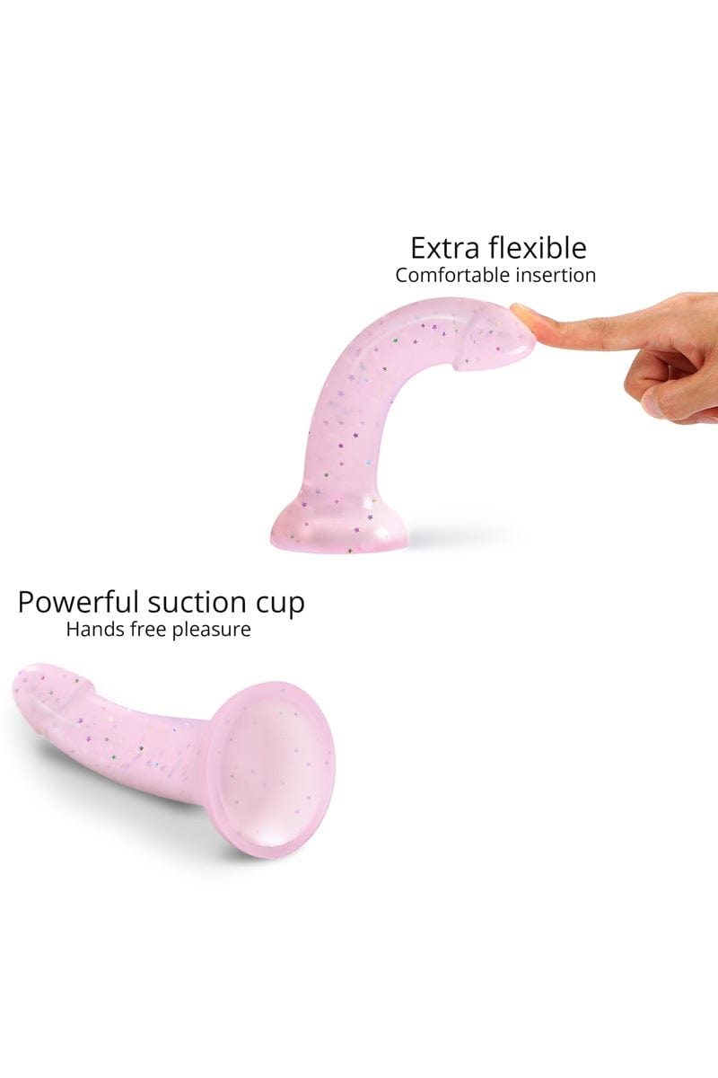 Godemichet en silicone rose étoilé Dildolls Starlight - Love to Love