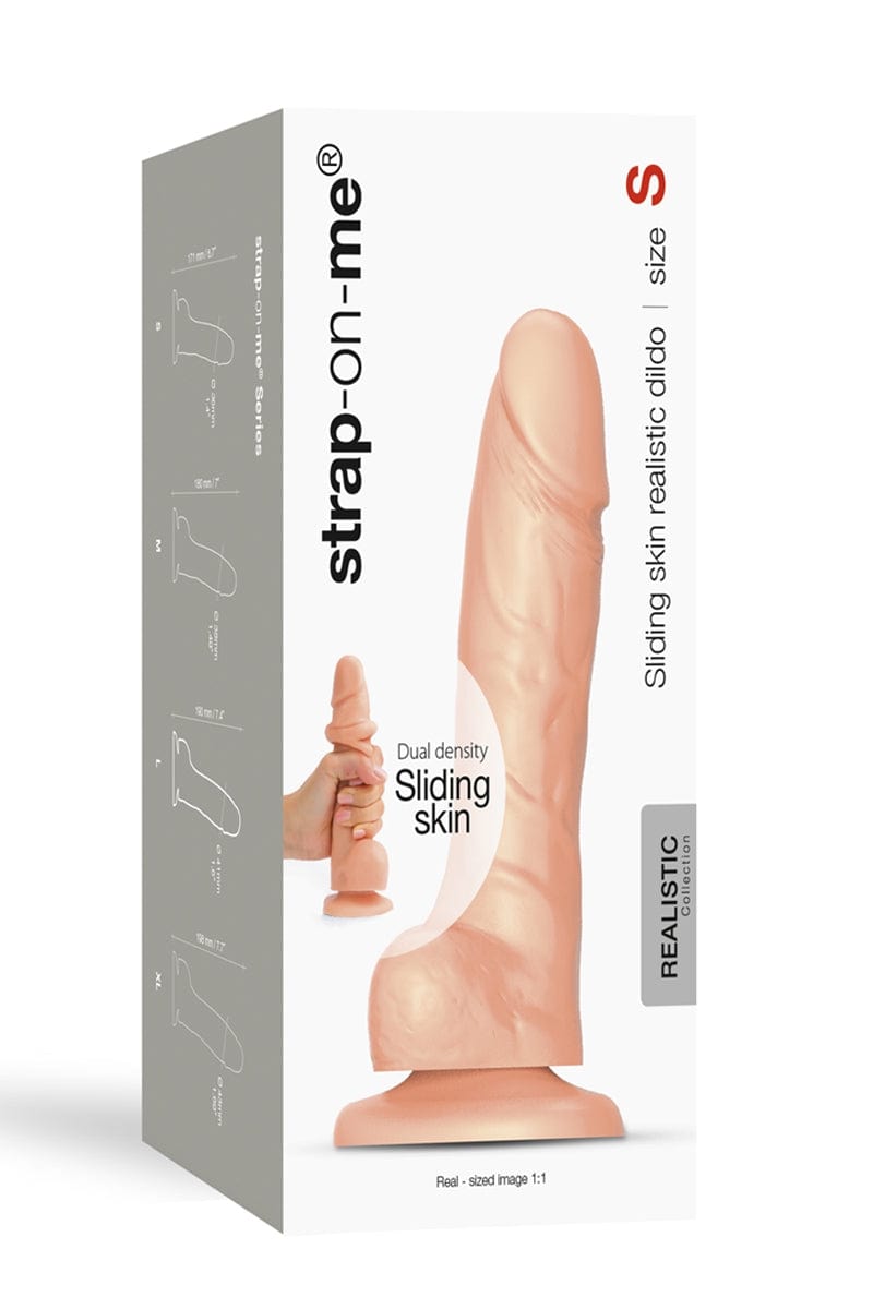 Godemichet réaliste double peau glissante densité sliding skin S 12.8cm - Strap On Me